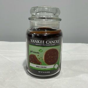 Yankee Candle Thin Mints Girl Scouts Large Jar Candle 22 oz Limited Edition